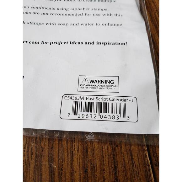 Hampton Art Post Script Month and Date Calendar Clear Stamps - Picture 4 of 5